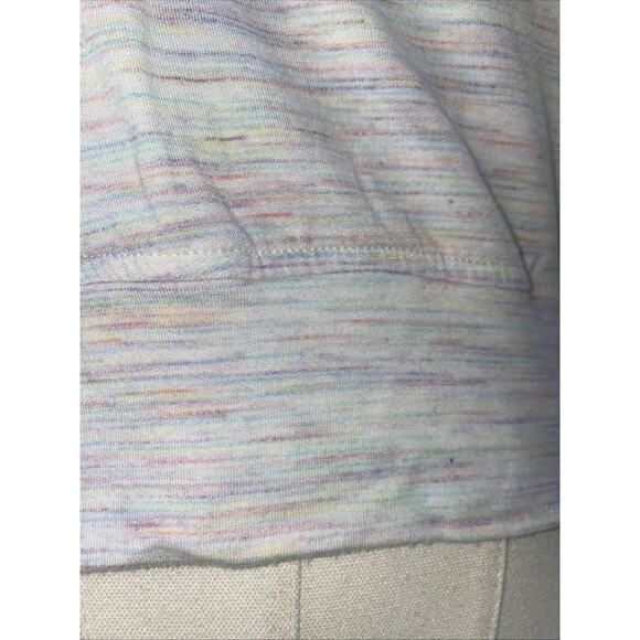 Athleta Girl Sweatshirt Large / 12 Rainbow Speckled Long Sleeve TENCEL Modal - Picture 2 of 9